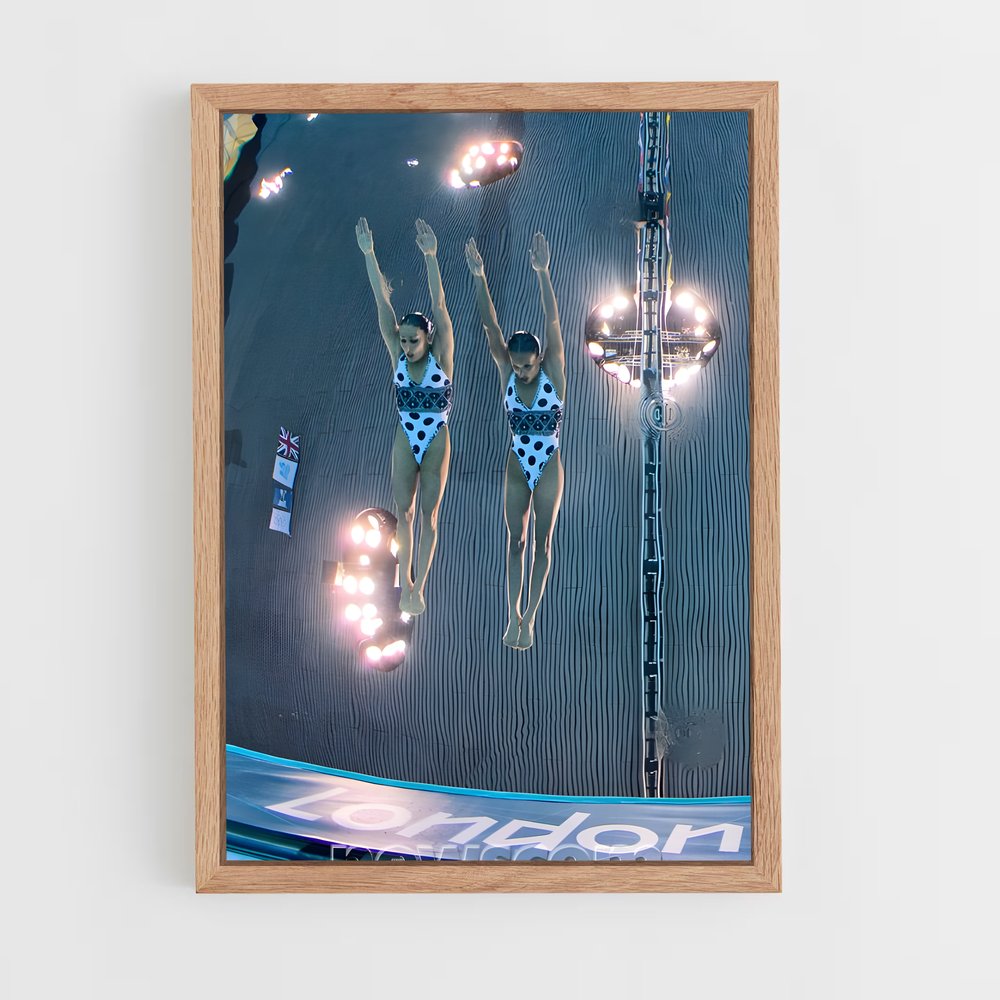 Poster Synchronisation Parfaite – affiche Natation synchronisée (vue 4)